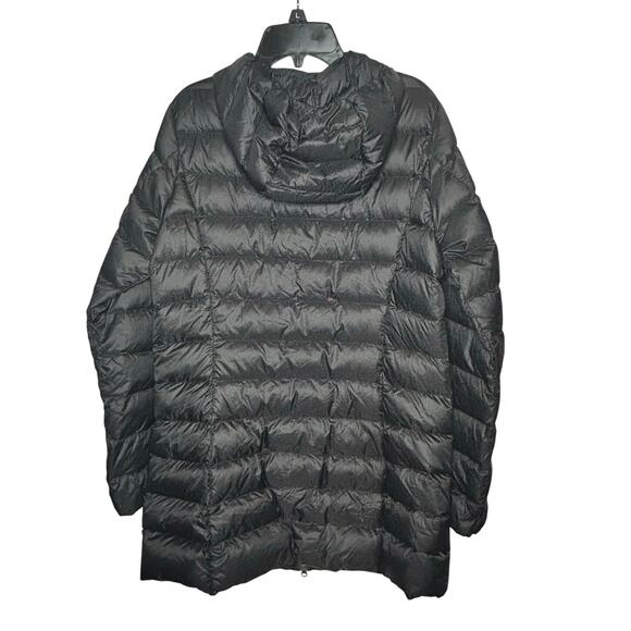 Eddie Bauer Black Puffer Down Filled Full Zipper Warm Jacket Coat Size Medium - Picture 2 of 10